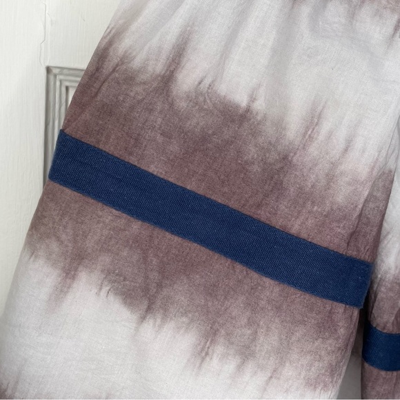 Anthropologie Edme & Esyllte Tie Dye Boho Ombré Skirt 100% Cotton Size 0 - Picture 5 of 9